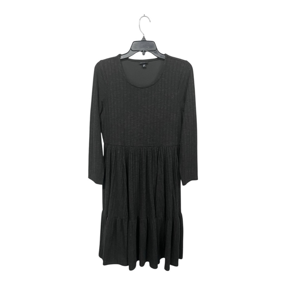 Torrid | Ribbed Knit Neck Dress Ribbed Baby‎ Doll Long Sleeve Olive Green 00